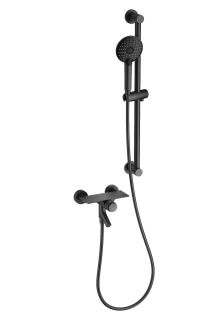 Смеситель для ванны с душевым гарнитуром Wonzon & Woghand Click WW-FE05L222-BGG тёмный графит